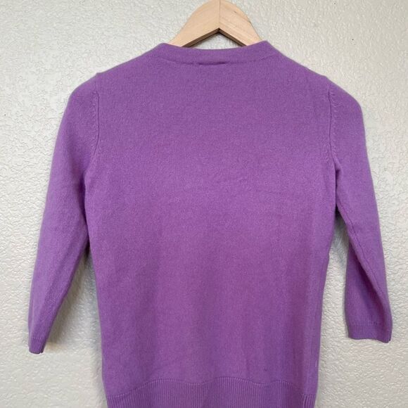 Talbots Petites Cashmere Lavender Purple Sweater Top - Picture 3 of 3